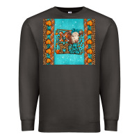Smoke Western Fall Cow Mama Premium Sweatshirt - LillyAllenDesigns