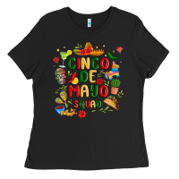 Black cinco de mayo squad Ladies Tee - JahusDesignShop