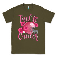 Army Green tackle cancer helmet Classic Tee - AdoDesignShop