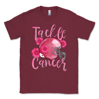 Burgundy tackle cancer helmet Classic Tee - AdoDesignShop