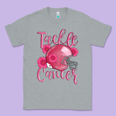Tackle Cancer Helmet Classic Tee Designed By Adodesignshop