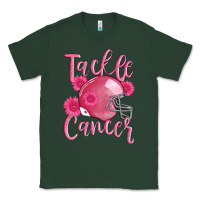 Sports Green tackle cancer helmet Classic Tee - AdoDesignShop