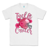 White tackle cancer helmet Classic Tee - AdoDesignShop