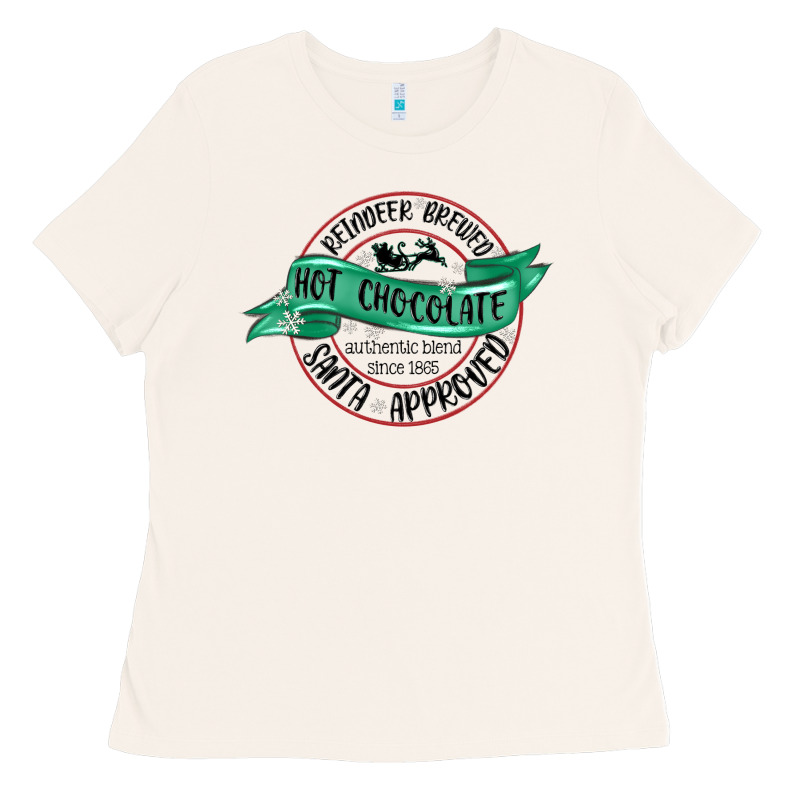 Reindeer Brewed Santa Approved Ladies Tee by MaliasSmallBusiness | Teevron