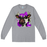 Heather Grey halloween roses cow Long Sleeve Tee - Jasminsmagicworld