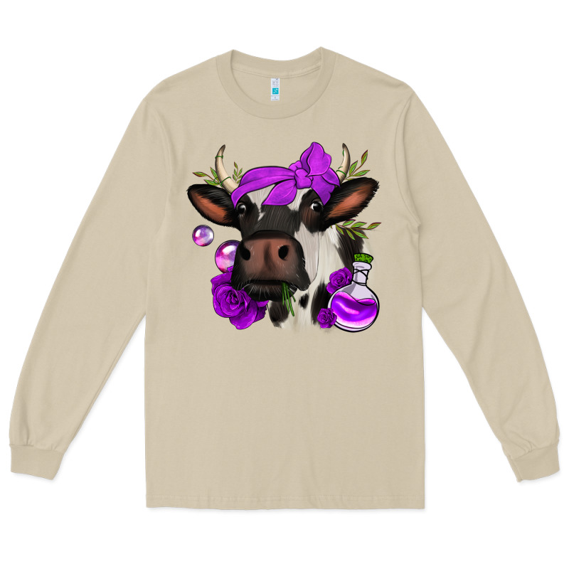 Halloween Roses Cow Long Sleeve Tee by Jasminsmagicworld | Teevron