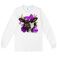 White halloween roses cow Long Sleeve Tee - Jasminsmagicworld