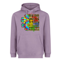 Lavender always unique totally intelligent sometimes myster Heavyweight Hoodie - LillyAllenDesigns