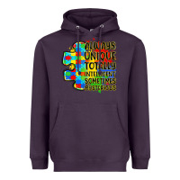 Plum always unique totally intelligent sometimes myster Heavyweight Hoodie - LillyAllenDesigns