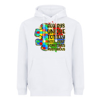 White always unique totally intelligent sometimes myster Heavyweight Hoodie - LillyAllenDesigns