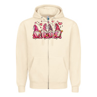 Sandshell love gnomes valentine's day Zipper Hoodie - MaliasSmallBusiness