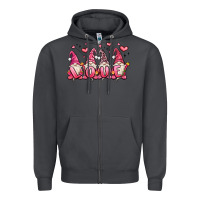 Smoke love gnomes valentine's day Zipper Hoodie - MaliasSmallBusiness