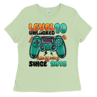 Matcha level 10 unlocked awesome since 2013 Ladies Tee - MaliasSmallBusiness