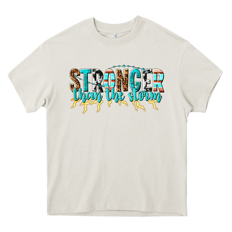 Stronger Than The Storm Heavy Core Tee by texasbilliewilder | Teevron