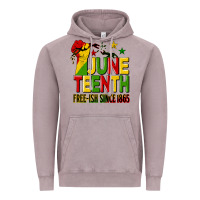 Vintage Zinc juneteenth fist free ish since 1865 Vintage Hoodie - HRA Design Shop