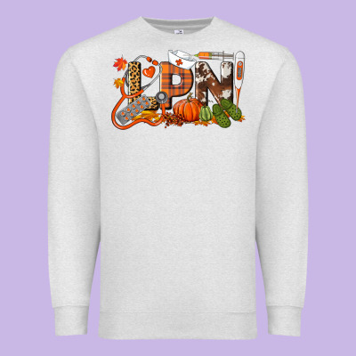 Fall Lpn Licensed Practical Nurse Premium Sweatshirt Designed By Lillyallendesigns