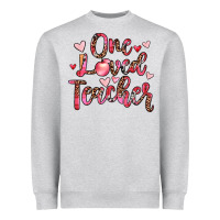 Heather Grey one loved teacher Heavyweight Sweatshirt - JahusDesignShop