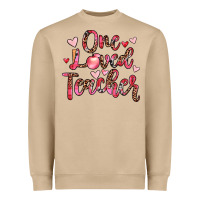 One Loved Teacher Heavyweight Sweatshirt | Teevron