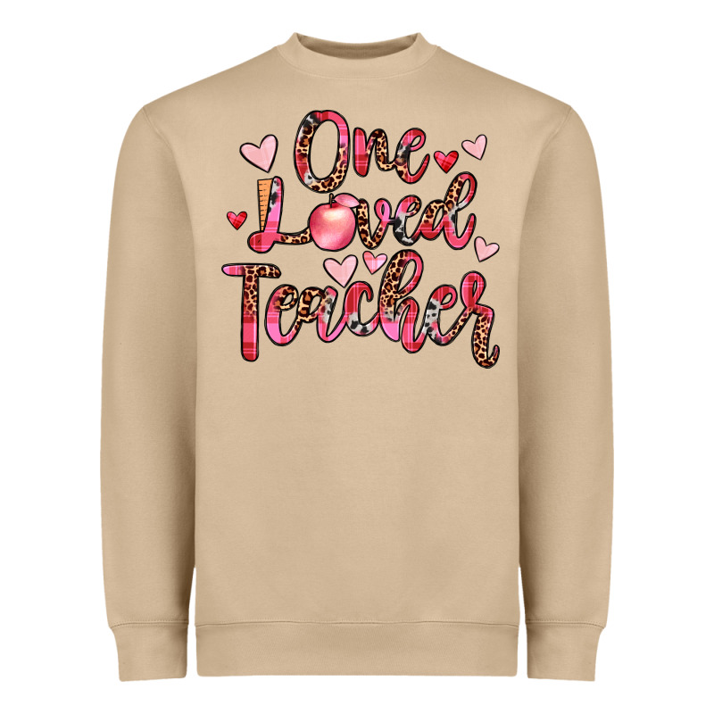 One Loved Teacher Heavyweight Sweatshirt by JahusDesignShop | Teevron