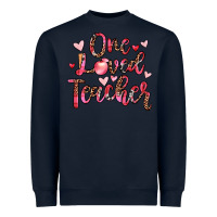 Navy one loved teacher Heavyweight Sweatshirt - JahusDesignShop