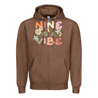 Chestnut nine is a vibe Zipper Hoodie - MaliasSmallBusiness