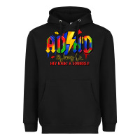 Black adhd awareness Heavyweight Hoodie - LillyAllenDesigns