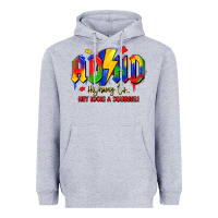 Heather Grey adhd awareness Heavyweight Hoodie - LillyAllenDesigns