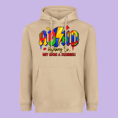 Adhd Awareness Heavyweight Hoodie Designed By Lillyallendesigns