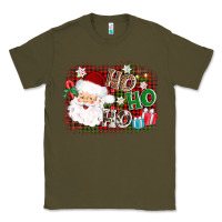 Army Green ho ho ho santa Classic Tee - AdoDesignShop