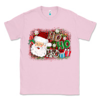 Bubblegum Pink ho ho ho santa Classic Tee - AdoDesignShop