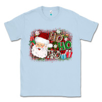 Dusty Blue ho ho ho santa Classic Tee - AdoDesignShop