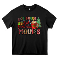 Black hot cocoa and christmas movies Heavy Core Tee - Zillion Design Studio