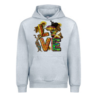 Heather Grey love juneteenth africa Urban Hoodie - CowGirlArtShop