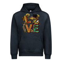 Navy love juneteenth africa Urban Hoodie - CowGirlArtShop