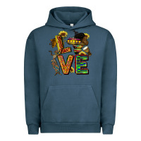 Pigment Midnight Navy love juneteenth africa Urban Hoodie - CowGirlArtShop