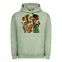 Pigment Oil Green love juneteenth africa Urban Hoodie - CowGirlArtShop