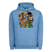 Pigment Pebble Blue love juneteenth africa Urban Hoodie - CowGirlArtShop