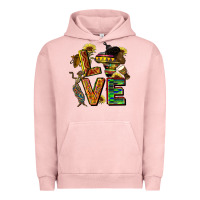 Pigment Salmon love juneteenth africa Urban Hoodie - CowGirlArtShop