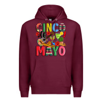 Burgundy cinco de mayo Premium Hoodie - JahusDesignShop
