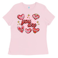 Bubblegum Pink valentines day positive affirmations Ladies Tee - MaliasSmallBusiness