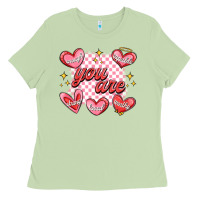Matcha valentines day positive affirmations Ladies Tee - MaliasSmallBusiness