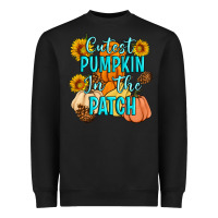 Black Cutest Pumpkin In The Patch Heavyweight Sweatshirt - Artiststas