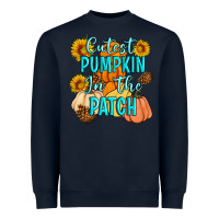 Navy Cutest Pumpkin In The Patch Heavyweight Sweatshirt - Artiststas
