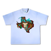 Grape Ice bullskull texas map Urban Heavy Tee - JahusDesignShop