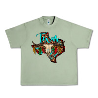 Oil Green bullskull texas map Urban Heavy Tee - JahusDesignShop