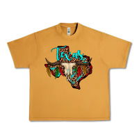 Peanut Butter bullskull texas map Urban Heavy Tee - JahusDesignShop