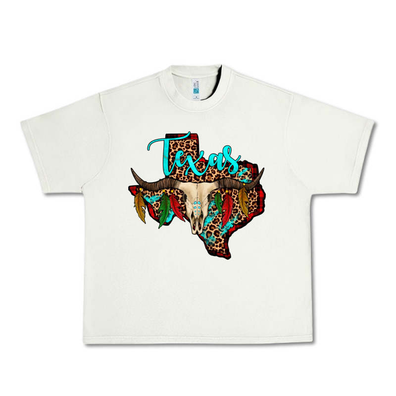 Bullskull Texas Map Urban Heavy Tee by JahusDesignShop | Teevron