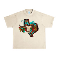 Sandshell bullskull texas map Urban Heavy Tee - JahusDesignShop