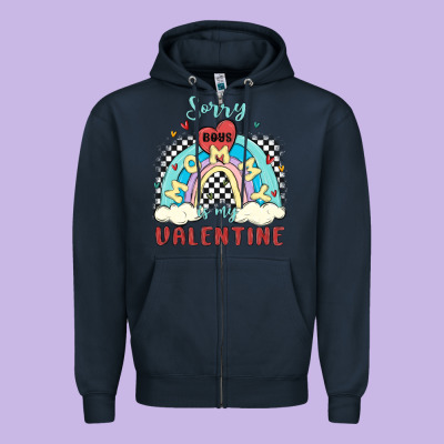 Sorry Boys Mommy Is Valentine Zipper Hoodie Designed By Maliassmallbusiness