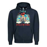 Navy sorry boys mommy is valentine Zipper Hoodie - MaliasSmallBusiness
